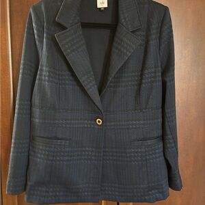 CAbi Women's Dark Checkered Blazer
